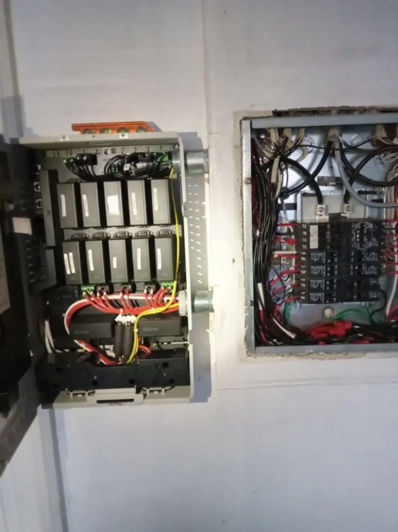 Electrical panel upgrade completed for Security Camera Wiring in Needles